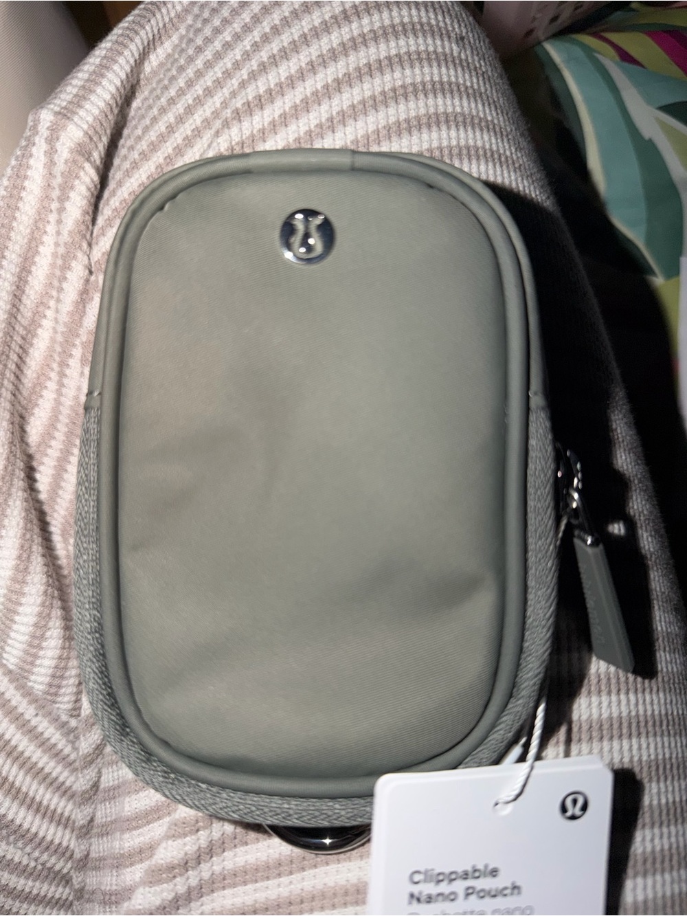 lululemon athletica Clipable Nano Pouch - Sage Green